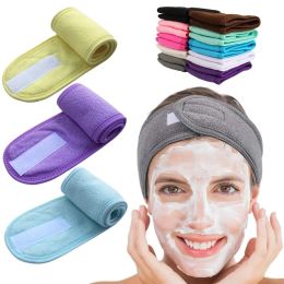 Hair Towel Women Headband Adjustable Wide Hairband Yoga Spa Bath Shower Makeup Wash Face Cosmetic Headband For Ladies Make Up Accessories