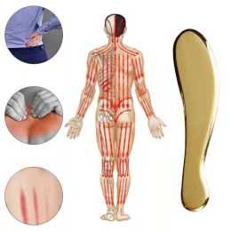 Copper Gua Sha Guasha Scrapers Acupuncture Massage Stainless Steel Metal Plate Body Massager Therapy Tool