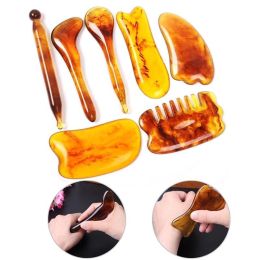 Scraper GuaSha Scraping Board 7PCS Body Meridian Health Massage Beauty