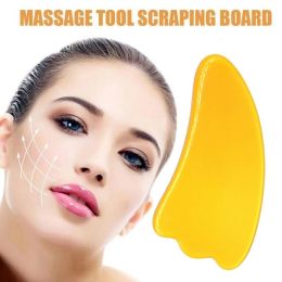 Traditional Physical Therapy Anti Cellulite Lose Weight Health Care Body Scraper/ Massage Tool Yellow Natural Resin Scraping Board
