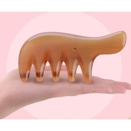 Horn scraping board massage comb hair treatment scraping comb back whole body universal guasha