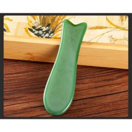 Natural Aventurine Jade Stone Guasha Massage Tool Tool SPA Massager (J)