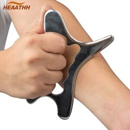 Upgrade Stainless Steel Gua Sha Massage Tools Metal Scraping Knife Massager for Relaxing Soft