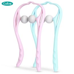 Cofoe Multifunction Knead Body Massage Cervical Back Neck Shoulder Massager Manual Roller Type Pressure Relieve Artifact
