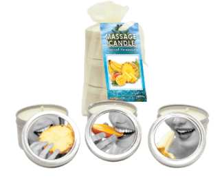 Bag Candle Tropical Trio Mango Margarita, Banana Daiquiri, Pineapple Breeze 2oz